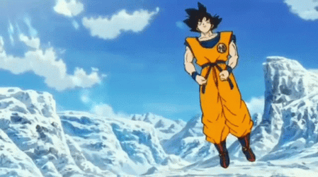 Jumping Goku Transformation GIF