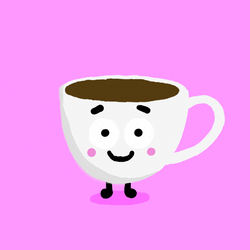 Jumping Happy Espresso Cup GIF