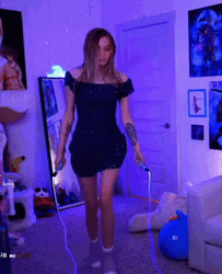 Jumping Jacks At Bedroom GIF