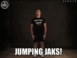 Jumping Jacks Illustration GIF