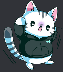 Jumping Purr Coin Cat GIF
