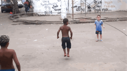 Jumping Rope Dog Child GIF