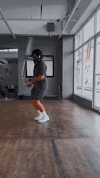 Jumping Rope Man Turning Around  GIF