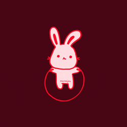 Jumping Rope Playing Kawaii Bunny GIF