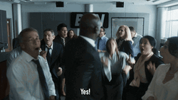 Jumping Yes Office Celebration  GIF