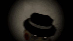 Jumpscare Creepy Hat Man GIF