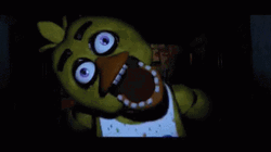 Jumpscare Laughing Chica FNAF GIF