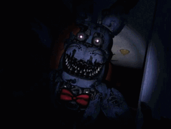Jumpscare Nightmare Bonnie FNAF 4 GIF