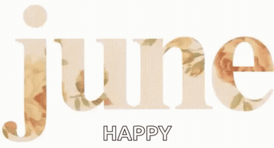 June And Happy With Flowers GIF