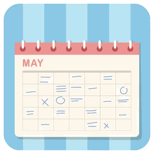 June Calendar With Rainbow Sticker
