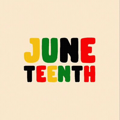 June Tenth Logo With Yellow Red Green GIF