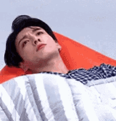 Jungkook Thinking In Bed GIF