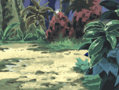 Jungle Painting With Lots Of Plants GIF