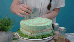 Jungle-themed Green Cake