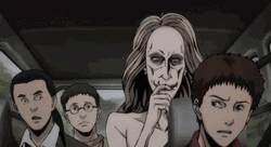 Junji Ito Scary Monster Pointed Teeth GIF