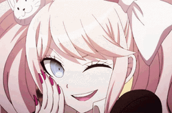 Junko Enoshima Cute Wink GIF