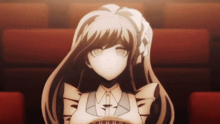 Junko Enoshima Eating Popcorn GIF