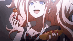 Junko Enoshima Eationg Takoyaki GIF