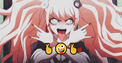 Junko Enoshima Lol Emoji GIF
