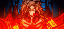 Junko Enoshima On Fire GIF