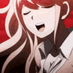 Junko Enoshima Serious Talk GIF
