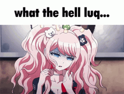 Junko Enoshima Shy What The Hell Luq GIF
