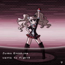 Junko Enoshima Wants To Fight GIF