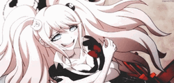 Junko Enoshima Weird Smile GIF