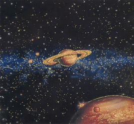 Jupiter And Saturn Animation GIF