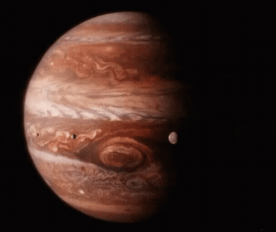 Jupiter Largest Planet With Three Moons GIF