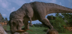 Jurassic Park T-rex Attack Gallimimus