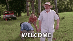 Jurassic Park Welcome Dinosaurs GIF