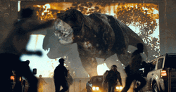 Jurassic World Dinosaur Barged In GIF