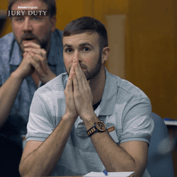 Jury Duty Anxious Jury Rubbing Face GIF