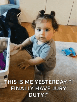 Jury Duty Happy Chubby Baby Laughing GIF