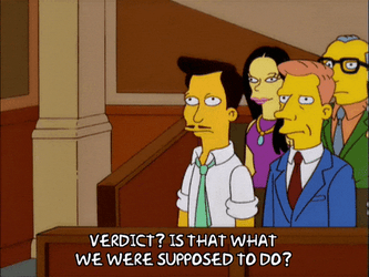 Jury Duty John Silvers The Simpsons GIF