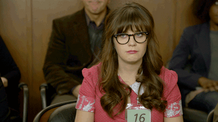 Jury Duty Zooey Deschanel Eye Rolling GIF
