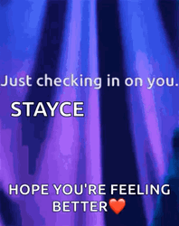 Just Checking In You Stayce GIF