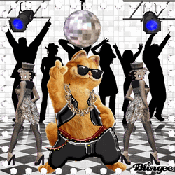 Just Dance Disco Garfield Dancing GIF