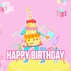 Just Dance Happy Birthday Cake
