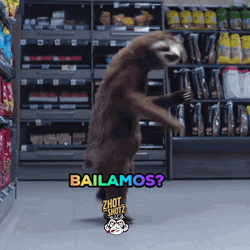 Just Dance Sloth Bear Animation GIF