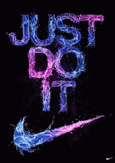 Just Do It Nike Swoosh Poster GIF