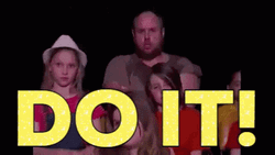Just Do It Zooming Angry Man GIF