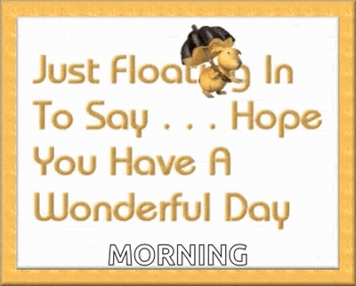 Just Floating In Squirrel Saying Have Wonderful Day GIF