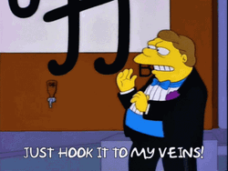 Just Hook It To My Veins Simpsons  GIF