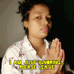 Just Ignoring Please Leave GIF