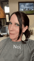 Just Say No Woman Shaking Head GIF