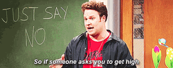 Just Say No Writing In Board GIF