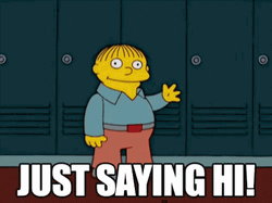 Just Saying Hi Meme Simpsons GIF