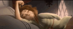 Just Waking Up Disney Anna GIF